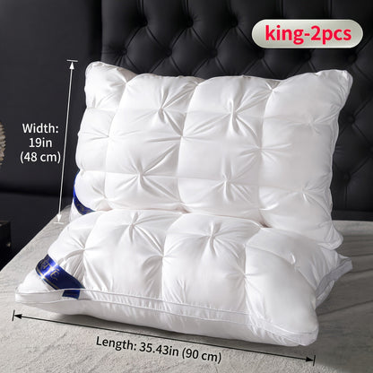 Pillows 2 Pack Queen King Size – Luxury Hotel Quality Deep Sleep Neck Support Pillow High Fluffiness Soft Breathable Fabric All Season Bed