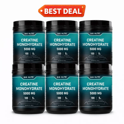 Creatine Monohydrate Powder 5000mg Per Serving 500g Pure Micronized Unflavored - Pre & Post Workout Supplement for Strength