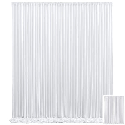 Two-Panel Photography Backdrop Curtain Set in 16 Colors with 59 x 85-Inch Panels and Pole Pockets