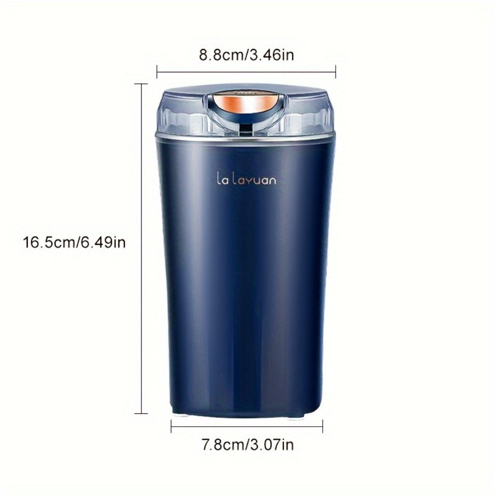 200W-Labeled Electric Coffee Grinder with Press-Lid Control, Two-Leaf Blade and Three Housing Options