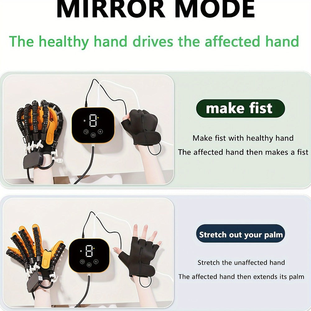 Rehabilitation Robot Gloves for Hand & Finger Training, Air Pressure Finger Exercise Device with LCD Touch Screen