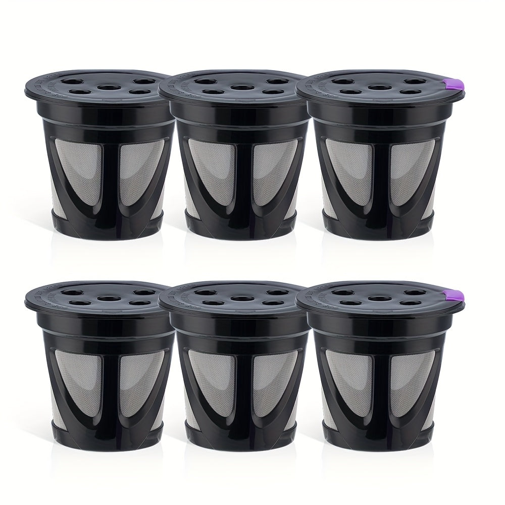 Reusable K-Cup Coffee Pods Set of 6, Refillable Coffee Filters Compatible with Keurig K-Supreme & K-Supreme Plus