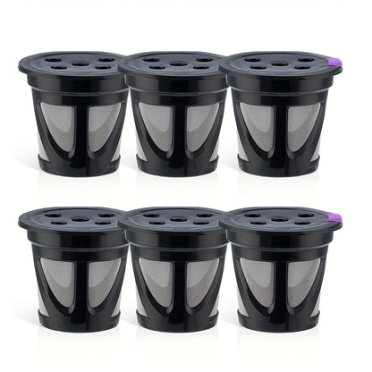 Reusable K-Cup Coffee Pods Set of 6, Refillable Coffee Filters Compatible with Keurig K-Supreme & K-Supreme Plus