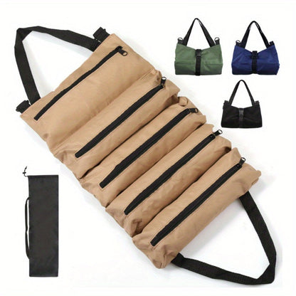Collapsible Tool Bag Organizer for Hardware Storage | Foldable Tool Kit Bag for Carpentry Electricians Automotive Repairs Outdoor | Portable