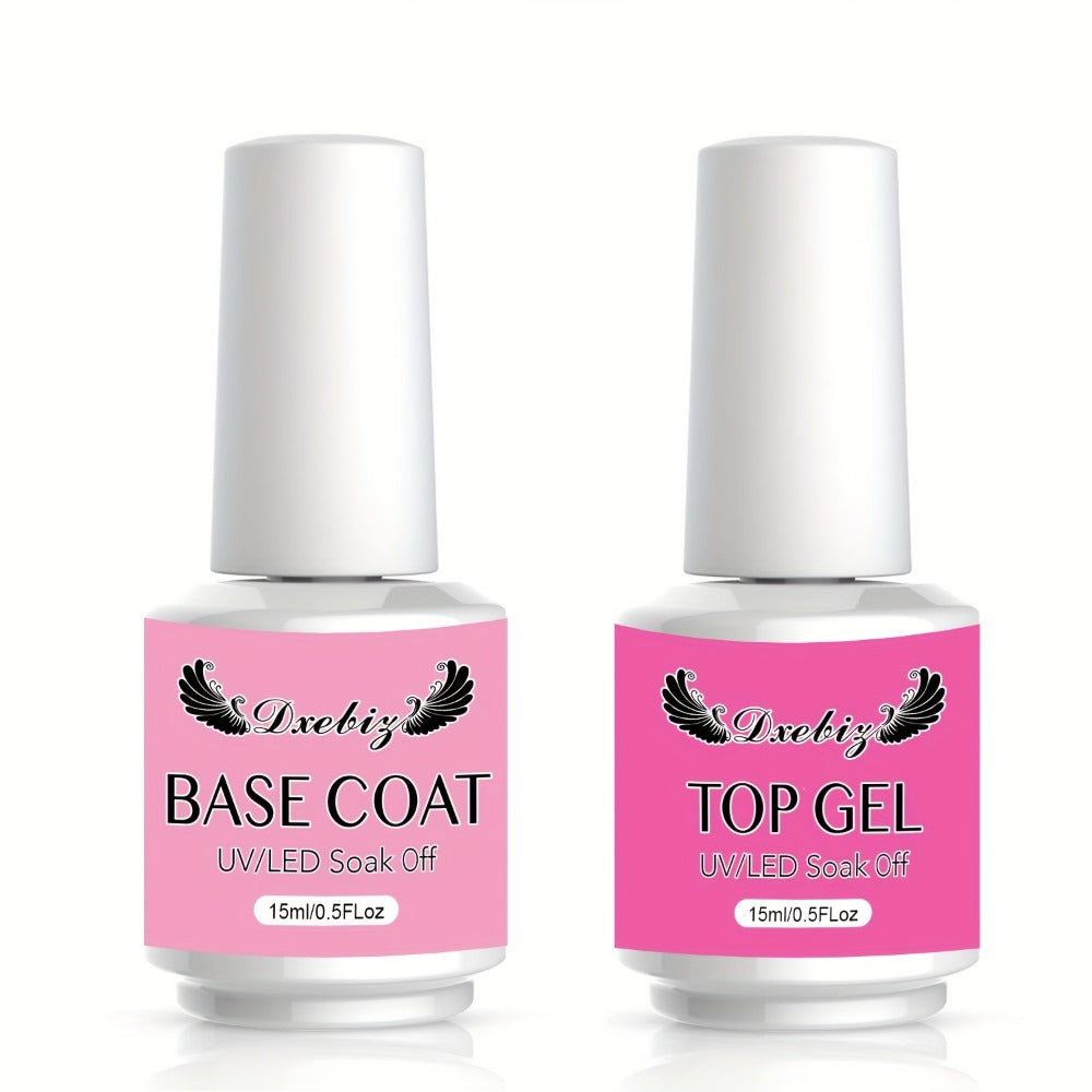 Builder Gel Nail Kit 5-in-1 Clear Nail Extension Gel Set – Primer Brush Repair Gel Nail Strengthening Overlay Kit 0.51oz