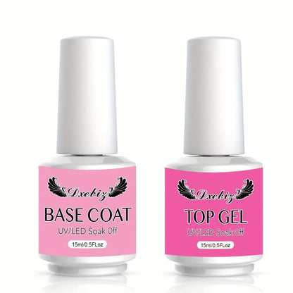 Builder Gel Nail Kit 5-in-1 Clear Nail Extension Gel Set – Primer Brush Repair Gel Nail Strengthening Overlay Kit 0.51oz