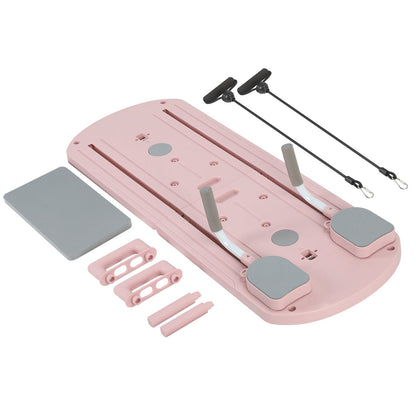 Foldable Pilates Board 8-in-1 with Resistance Bands – Anti-Slip Yoga Push-Up Board for Core Strength, Balance