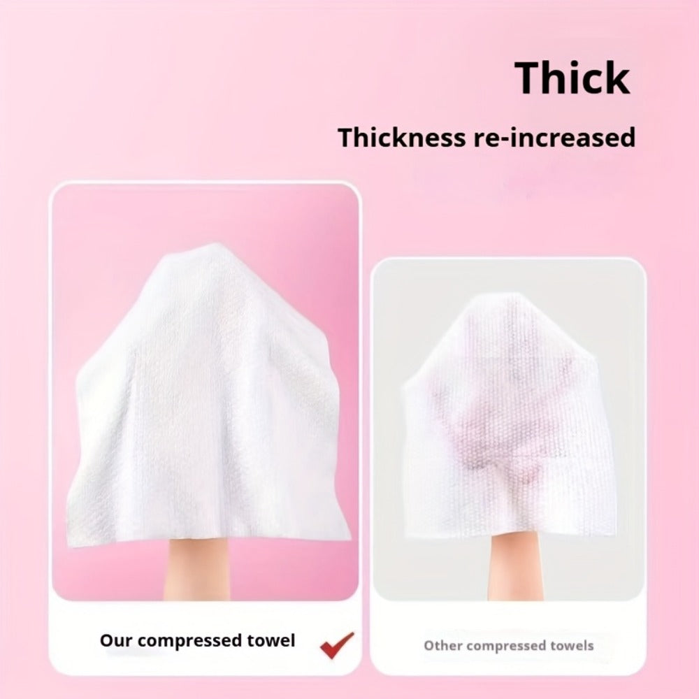 Disposable Face Towels 180 Pcs Soft Thickened Cotton Compressed Cleansing Towel for Women Men, for an Everyday Personal Care Routine