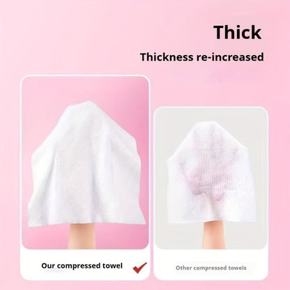 Disposable Face Towels 180 Pcs Soft Thickened Cotton Compressed Cleansing Towel for Women Men, for an Everyday Personal Care Routine