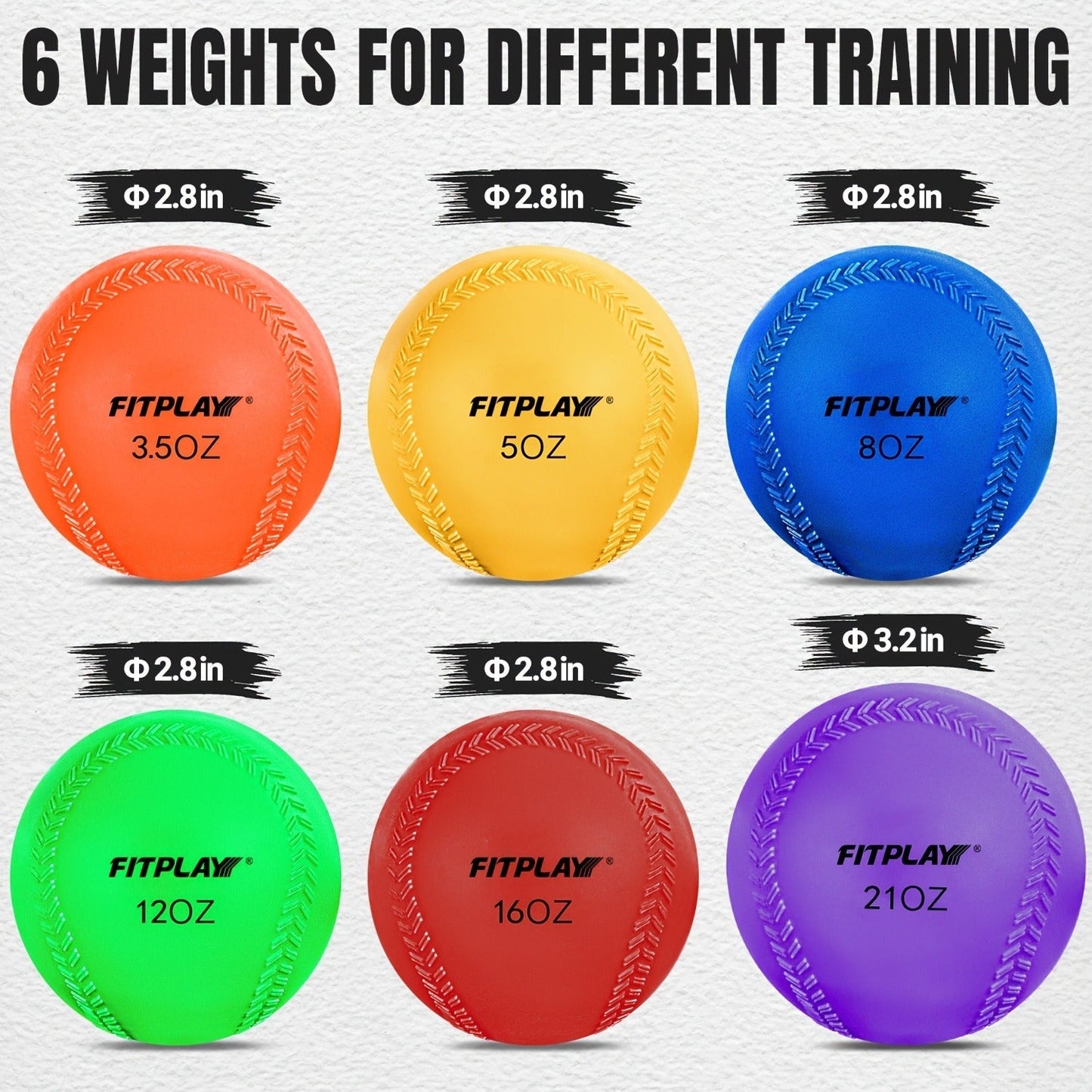Weighted Ball Set of 6 with Mesh Bag & Air Nozzle, PVC