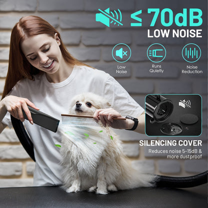 Dog Hair Dryer 3800W High Power – Professional Pet Grooming Blow Dryer with Adjustable Speed & Temperature Control