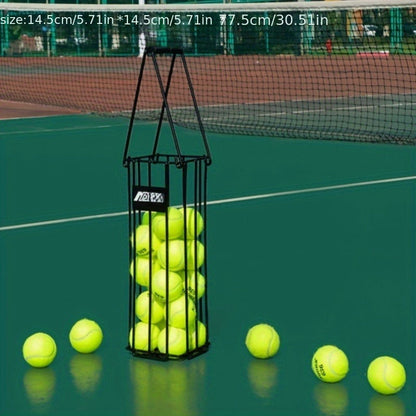 Tennis Ball Picker Up Tube – Stainless Steel Quick-Release Portable Ball Retriever for Tennis Pickleball Training