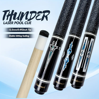 58-Inch Canadian Maple Pool Cue with 12.5mm Tip, Quick-Release Joint and Five Z-Series Graphics