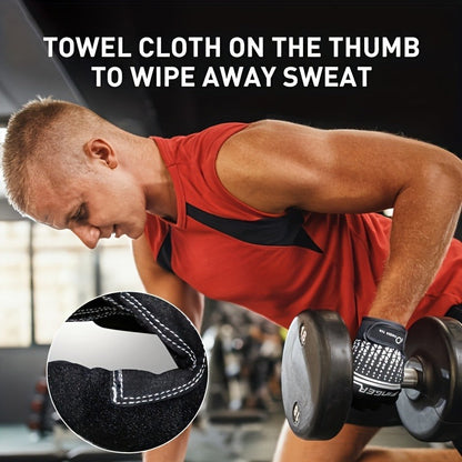 Workout Gloves Full Finger Touchscreen Gel Padded Anti-Slip for Men Women Gym Weight Lifting Cycling Fitness Driving Exercise Training