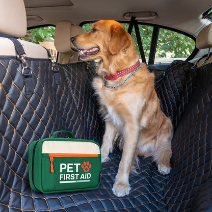 Pet First Aid Kit for Dogs & Cats – 50-Piece Emergency Supplies with Bandages, Gauze, Scissors & Disposable Booties