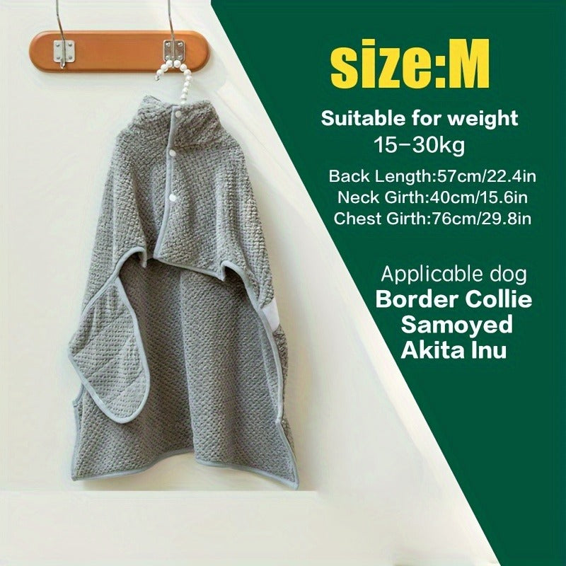 Microfiber Pet Towel Quick-Dry Super Absorbent Dog Bath Towel for Bathing Swimming Beach Outdoor S M L Gray Soft Lightweight Dog Grooming