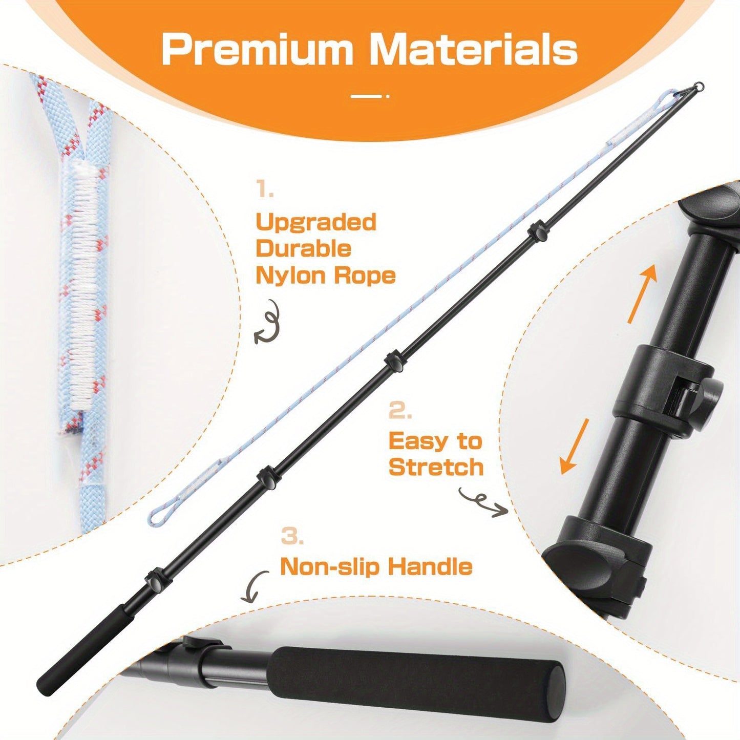 Dog Flirt Pole Telescopic – Extendable Flirt Stick with 3 Detachable Toys & Nylon Rope, Aluminum Alloy Dog Chase Toy
