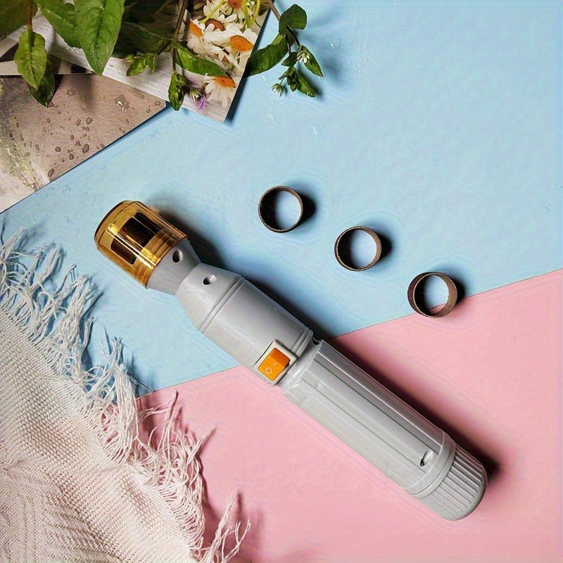 Pet Nail Grinder Electric Silent – Professional Low Noise Dog Cat Nail Trimmer with 3 Replacement Grinding Bands
