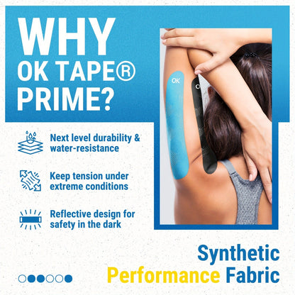 Sports Kinesiology Tape 20 Precut Strips Purple Reflective – Elastic Synthetic Athletic Muscle Support Tape, Quick Adhesion, 2" x 10" Each