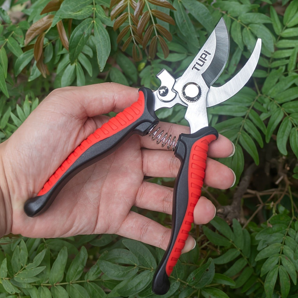 Bypass Pruning Shears 2-Pack – Ambidextrous High-Carbon Steel Fruit Scissors for Left & Right Hand, Garden Trimming Shears
