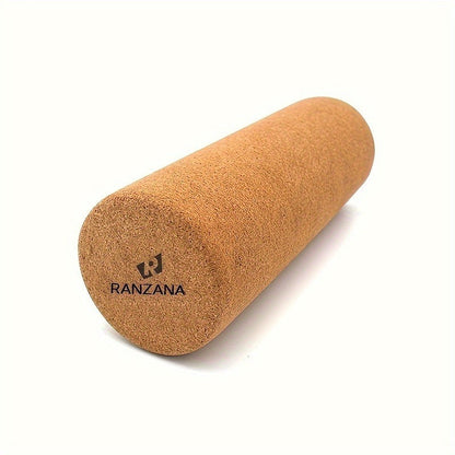 Cork Yoga Roller High-Density Foam Roller for Muscle Massage – 11.81 Inch Textured Surface for Neck & Back Pain Relief