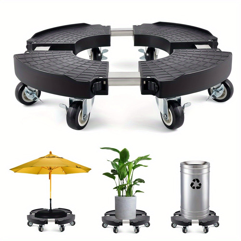 Plant Caddy with Wheels | 330 Lbs Heavy Duty, 8 Lockable Casters, Fits 8"-22" Pots