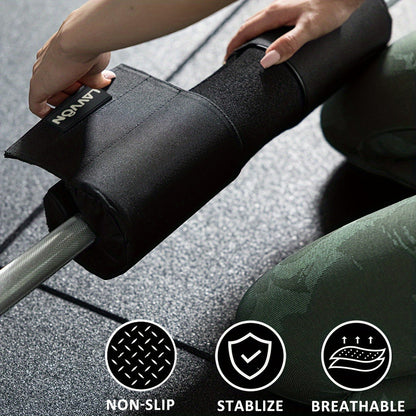 Barbell Squat Pad Set with Wrist Straps & Ankle Straps – Thick Anti-Slip Foam Bar Pad for Hip Thrusts, Squats & Lunges