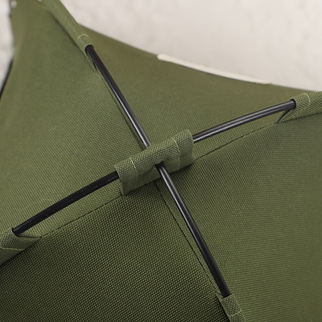 Fern-Green Dome Pet Tent with Folding Fabric Shell, Interior Mat and Three Square Size Options
