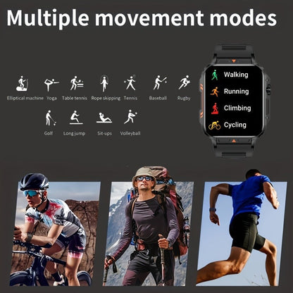 Smartwatch with Wireless Calling – 1.95" HD Display, 100+ Sport Modes, IP68 marking, Step & Calorie Tracker | SENBONO Men & Women