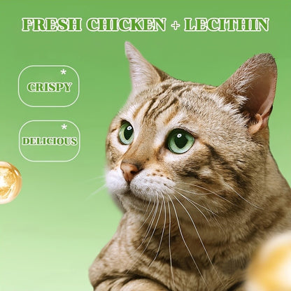 Cat Grass Freeze-Dried Sticks – Natural Dental Chew Snacks for Cats, Hairball Removal & Teeth Cleaning, Consumable Cat Grass Chew Toy (15
