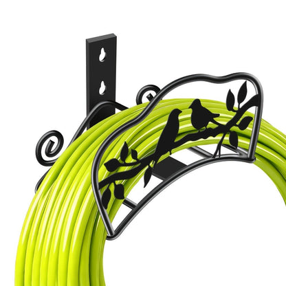 Wall-Mounted Water Pipe Bracket Decorative Bird Butterfly Garden Hose Holder 11x6in