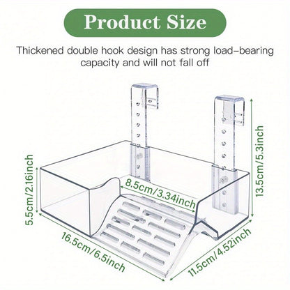 Turtle Basking Platform Acrylic Floating Island – Adjustable Height Climbing Dock with Integrated Ladder | Transparent Perforated Design