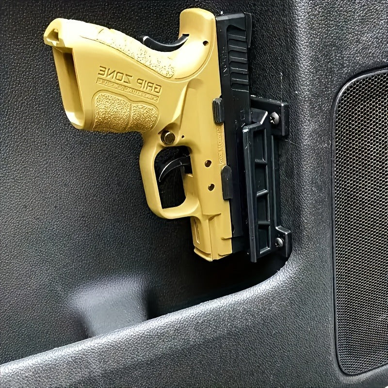 Magnetic Gun Holder Mount 2-Pack – Strong Concealed Pistol Magnet for Car, Truck, Desk, Bedside, Under Counter, Wall & Safe