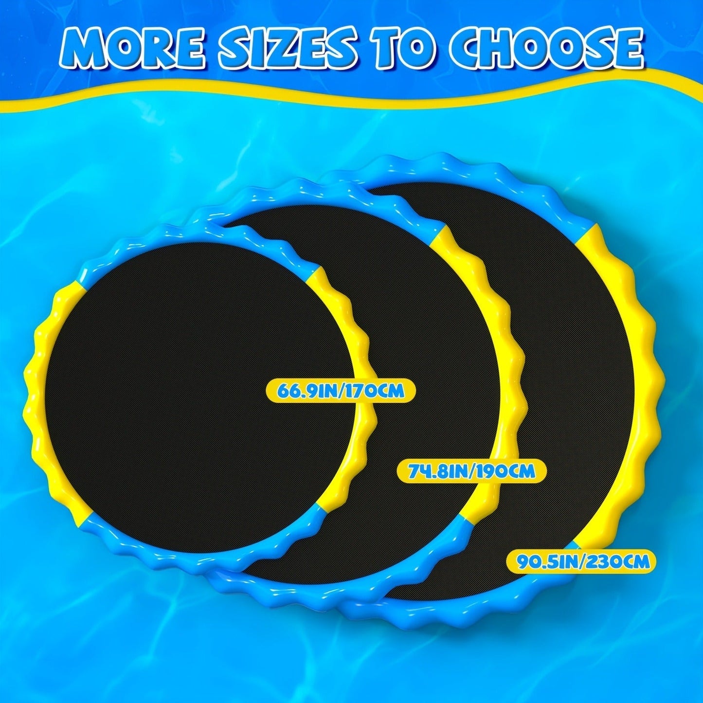 Splash Pad Sprinkler for Kids, Extra Large Inflatable Wading Pool Outdoor Water Play Mat Toy for Toddlers & Children Ages 3+