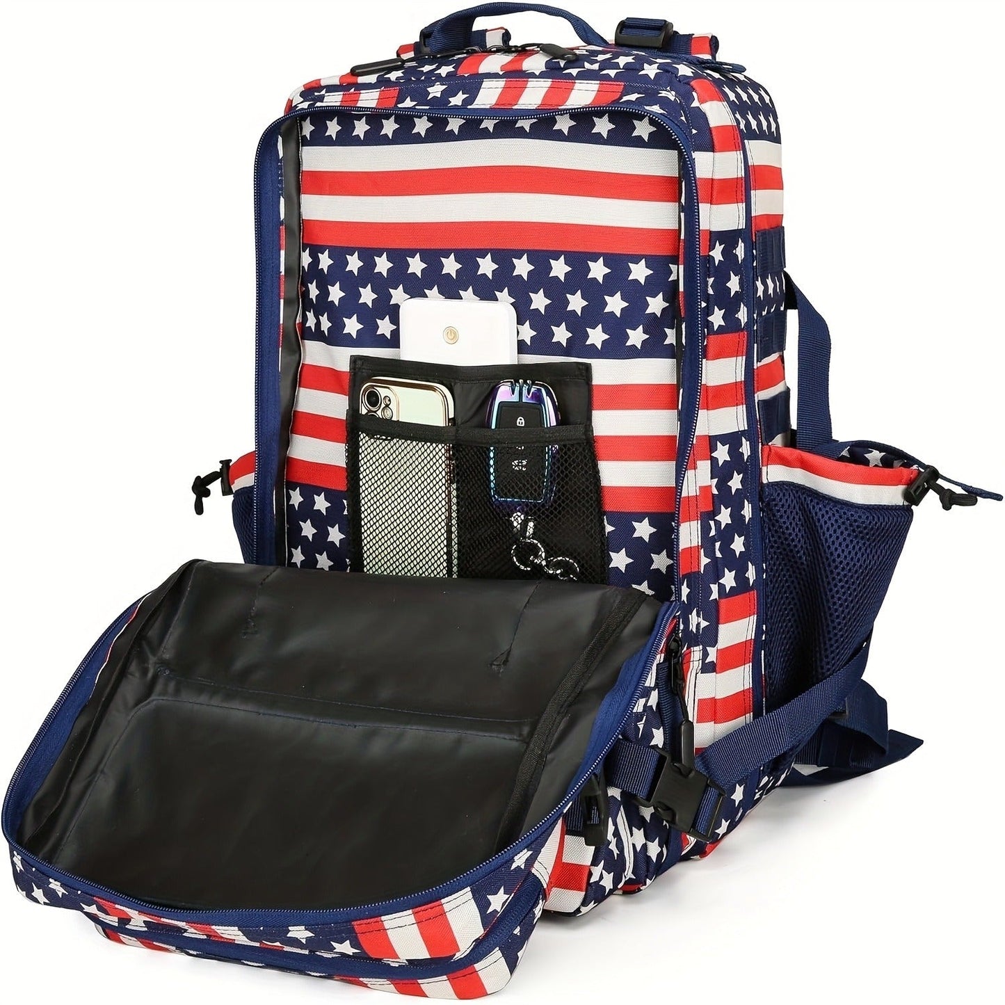 Flag Design Hiking Backpack 20L Tactical Daypack Waterproof Camping Travel Bag Cycling Fitness Outdoor Sports Backpack Independence Day Gift