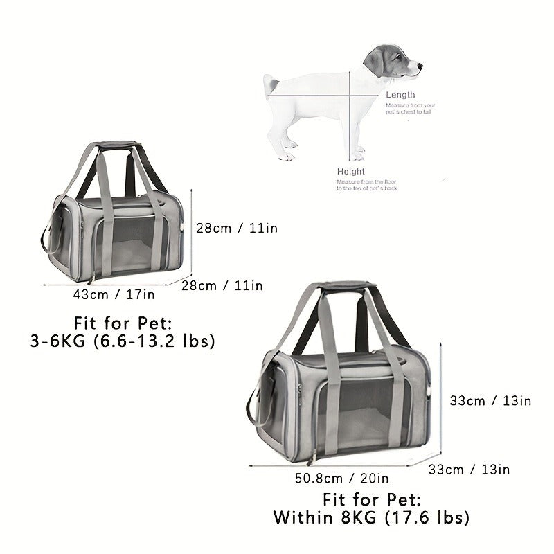 Large Soft-Sided Pet Crate & Travel Cage for Cats & Puppies Up to 25 lbs – Foldable Waterproof Portable Dog Cat Kennel Playpen