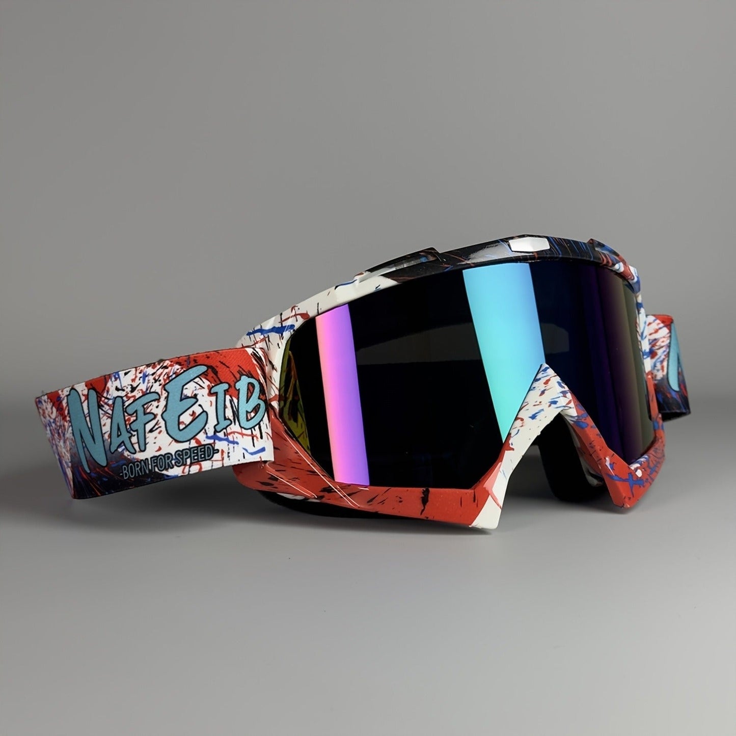 Thirty-Style NAFEIB Ski Goggle and Matching Headwear Set with Mirrored, Clear, Silver and Gray Lens Options