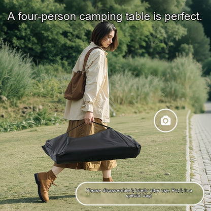 Foldable Roll-Up Camping Picnic Table with Carry Bag | Portable Outdoor Table for Camping Beach Backyard BBQ Parties Patios | Lightweight