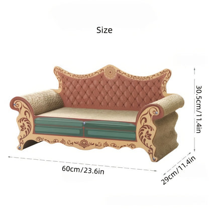 Cat Scratching Board Sofa – Chaise Longue Cat Bed with Anti-Scratch Protection | L-Shaped Vertical Scratcher, Wear-Resistant & Non-Shedding