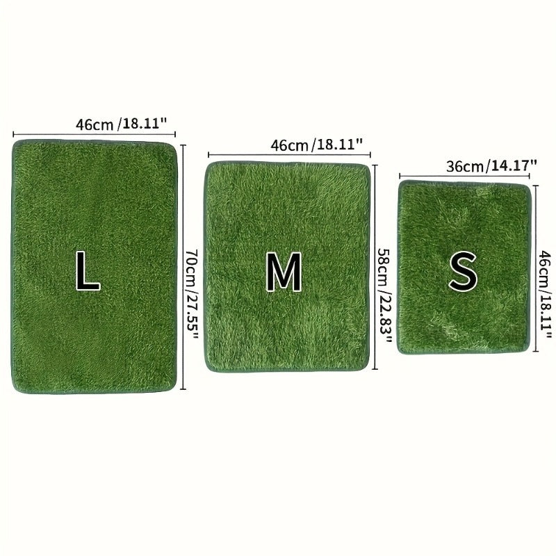 Artificial Grass Dog Potty Pad Washable Reusable – Odor-Proof Pet Training Lawn Mat for Indoor Outdoor Use
