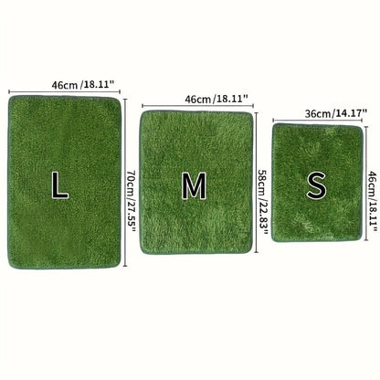Artificial Grass Dog Potty Pad Washable Reusable – Odor-Proof Pet Training Lawn Mat for Indoor Outdoor Use