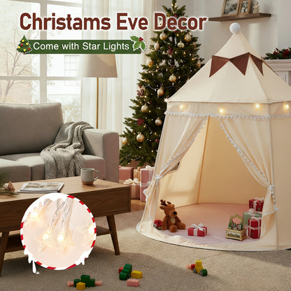 Pop-Up Dome Pet Tent for Large Cats – Automatic Instant Setup Outdoor Indoor Cat Tent House, Available Basic or Deluxe with Mat Star Lights