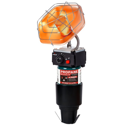 Golf Cart Heater 8520 BTU Portable Propane Catalytic Burner with Cup Holder Mount, Pulse Ignition