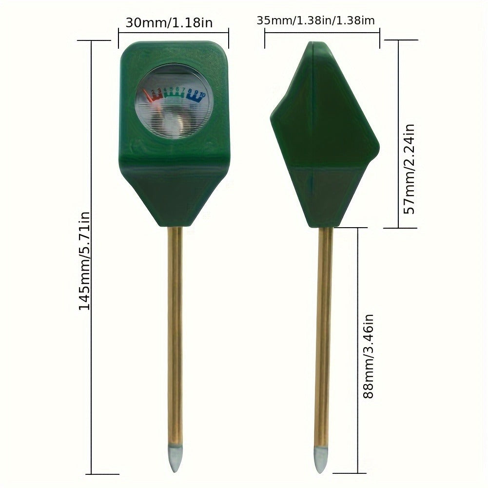Soil Moisture Meter Probe – Mini Metal Hygrometer Sensor for Garden Plants, Portable Water Analyzer Detector for Flowers