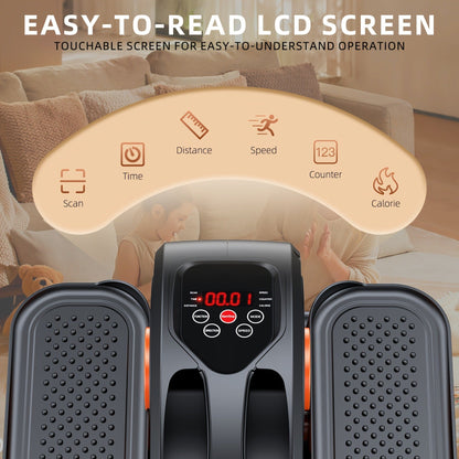Electric Under Desk Elliptical Machine 12-Speed Seated Leg Exerciser with Remote Control, Quiet Motorized Pedal Stepper for Seniors & Home