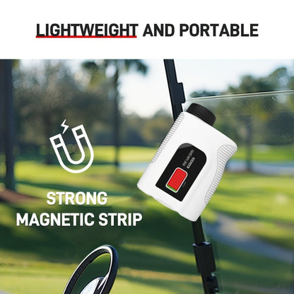 Slope Switch Golf Rangefinder 1000 Yard | 6x Magnification Laser Rangefinder with Flag Lock Vibration, Slope Compensation & Magnetic Strip
