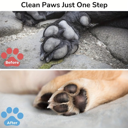 Dog Paw Cleaner No-Rinse with Soft Brush – pH Balanced Paw Wash for Dogs & Cats, 5oz Gentle Grooming Cleanser in Lavender Chamomile