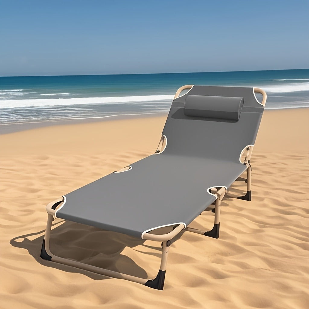 Folding Camping Cot 1200D Portable Sleeping Bed – Lightweight Foldable Outdoor Bed for Camping, Beach, Patio, Sunbathing & Poolside