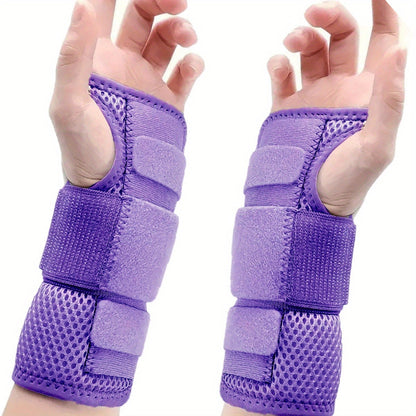 Carpal Tunnel Wrist Brace 2-Pack – Left & Right Hand Adjustable Compression Night Support Splint | One Size Fits All Wrist Stabilizer