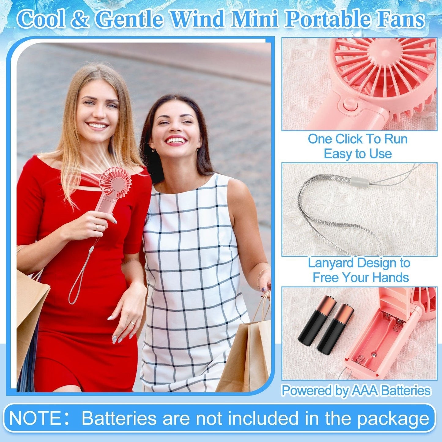 Portable Cooling Towel & Handheld Fan Set 24-Pack – Mini Ice Towels with Fans for Sports, Gym, Yoga, Travel & Camping